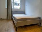 IKEA SLATTUM bed frame, grey, 140x200 cm with Mattress, Tweepersoons, Zo goed als nieuw, 200 cm, Ikea