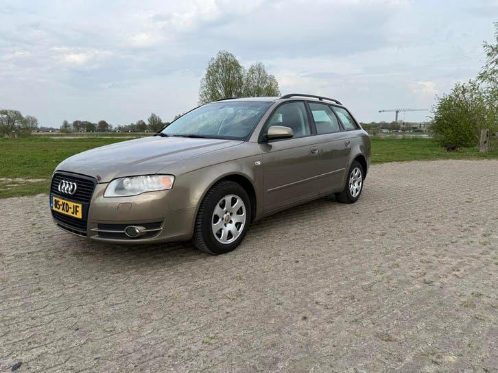 Audi A4 2.0 96KW Avant AUT 2007 7 traps automaat leder, Auto's, Audi, Beige, 4 cilinders, 1984 cc, A4