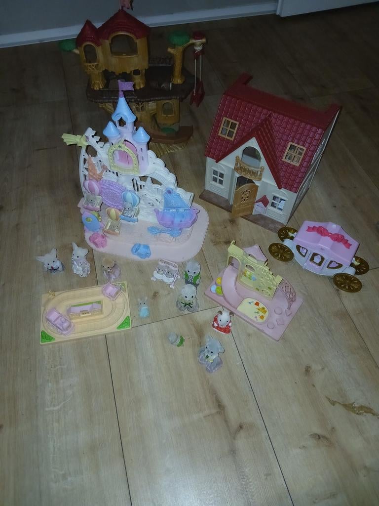 Grote set van Sylvanian famillies, Ophalen of Verzenden, Gebruikt