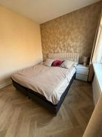 Tweepersoons box spring 1.60 x 2.00 met matrassen en topper, Ophalen, Gebruikt, Tweepersoons, 200 cm