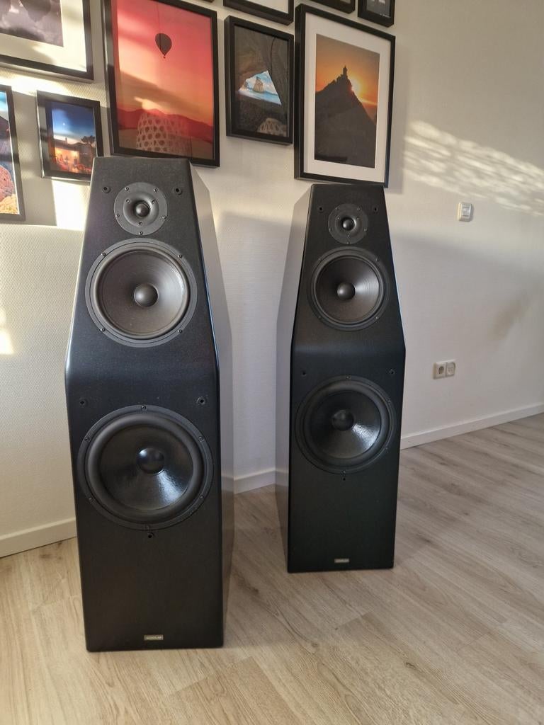 High-end Audiolab Axis Luidsprekers, Audio, Tv en Foto, Gebruikt, 120 watt of meer, Front, Rear of Stereo speakers, Ophalen