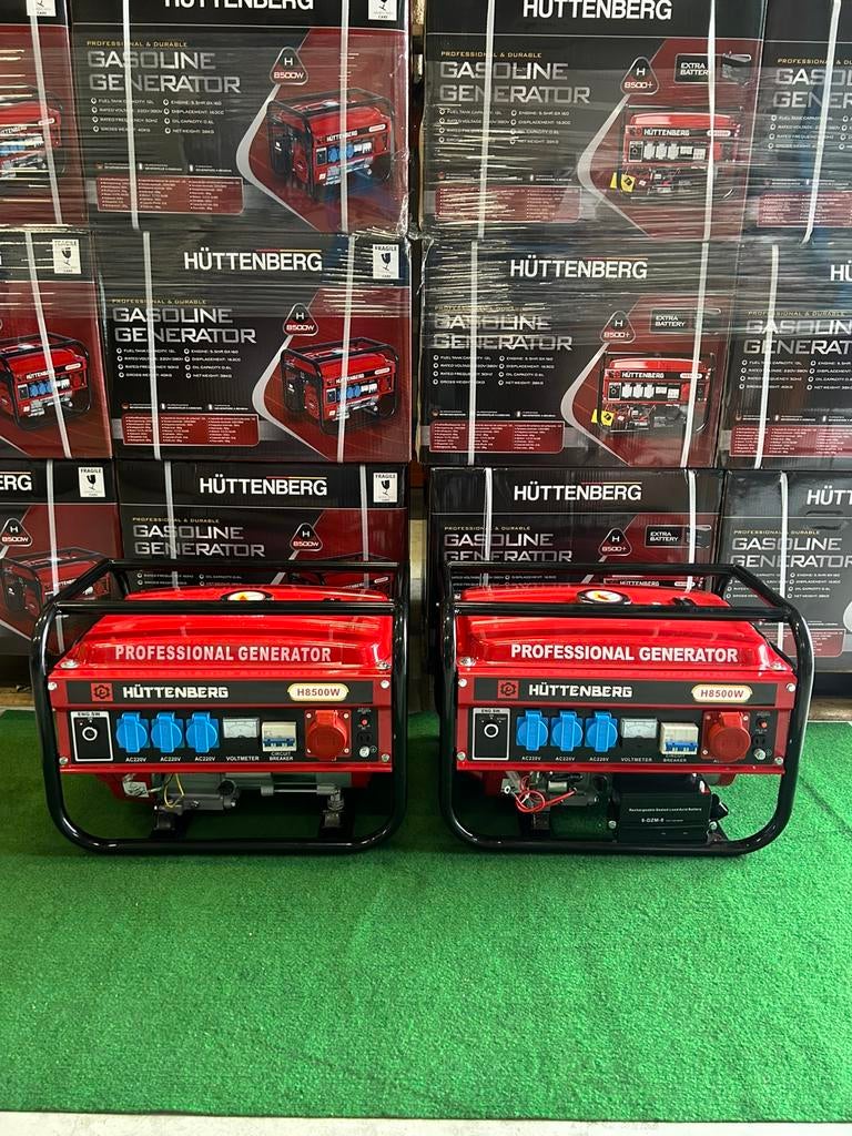 Nieuwe Huttenberg 230/380V benzine noodstroom aggregaten, Huttenberg, Geluidgedempt, Nieuw, Huttenberg