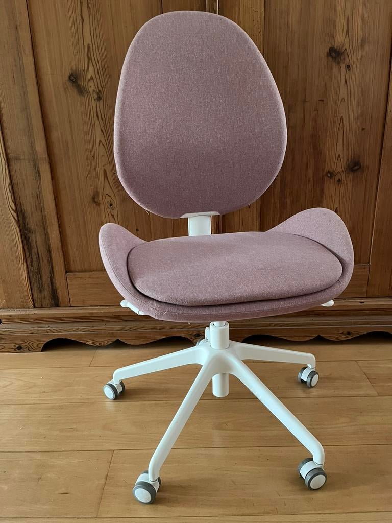 IKEA bureaustoel Hattefjäll, roze, Huis en Inrichting, Ophalen, Zo goed als nieuw