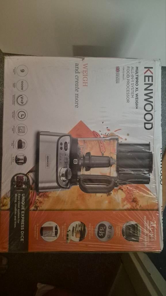 Kenwood Multipro XL Pro Weigh+ Foodprocessor - Nieuw in doos, Ophalen of Verzenden, Nieuw, 3 snelheden of meer