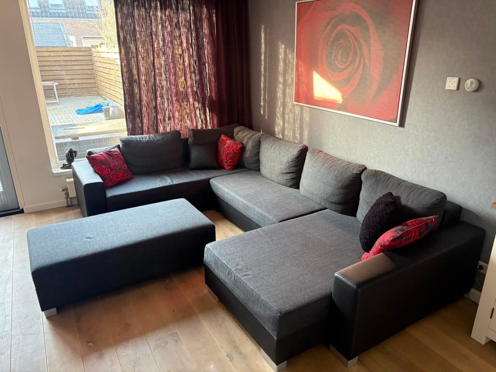 Zit/lig bank, Ophalen, Gebruikt, Leer, Zit/lig bank