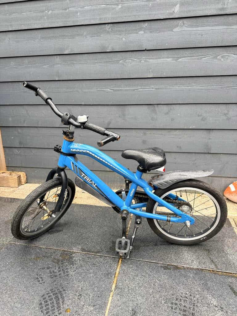 Gebruikte Alpina Trial kinderfiets 16 inch, Fietsen en Brommers, Fietsen | Kinderfietsjes, Ophalen, Gebruikt, 16 tot 20 inch