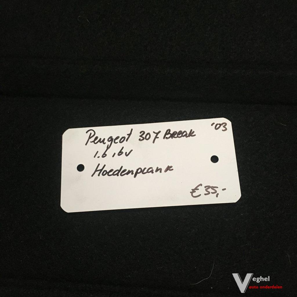 Peugeot 307 Break 1.6 16v 2003 Hoedenplank, Ophalen, Gebruikt, -, -