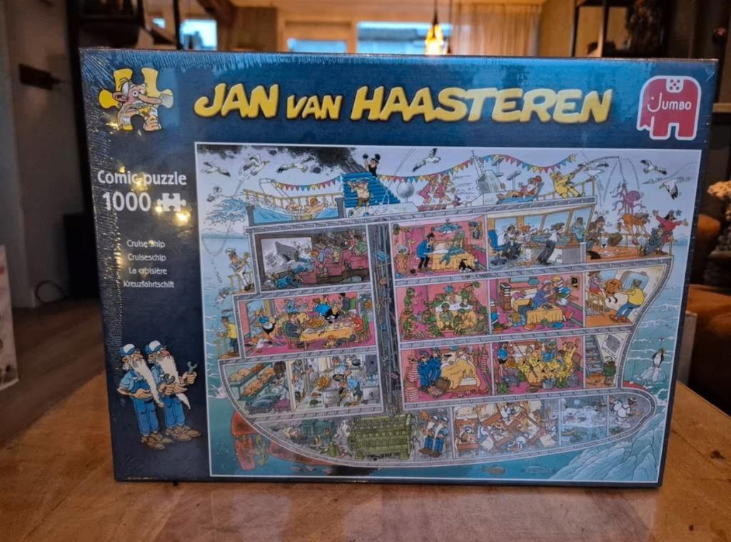 Nieuw Jan van Haasteren puzzel 1000 stukjes 'Cruiseschip', Ophalen of Verzenden, 500 t/m 1500 stukjes, Nieuw, Legpuzzel