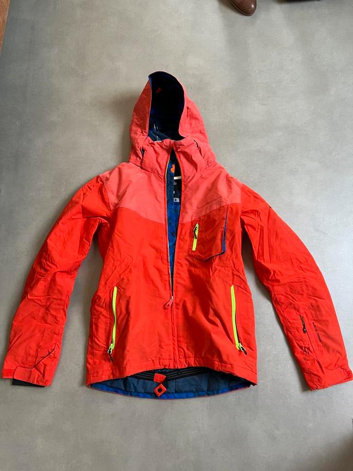Quiksilver Wintersportjas Heren - Oranje/Blauw - maat S, Kleding | Heren, Wintersportkleding, Gedragen, Jack, Maat 46 (S) of kleiner