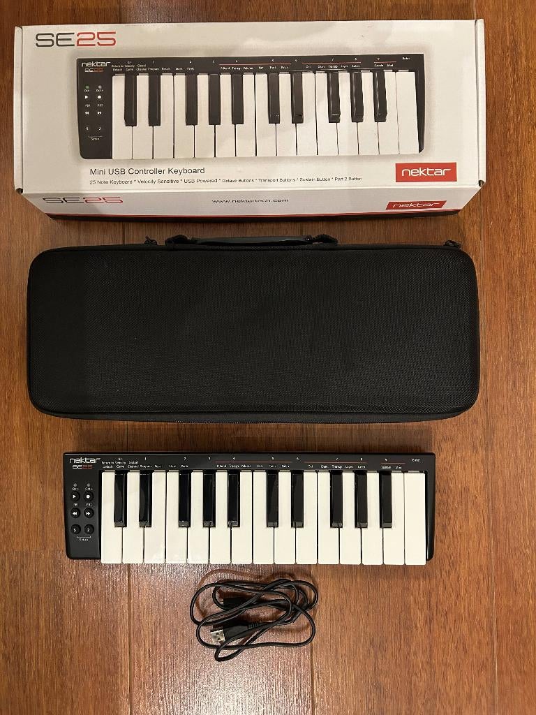 Nektar SE25 Mini USB MIDI Keyboard Controller, Muziek en Instrumenten, Midi-apparatuur, Ophalen of Verzenden, Zo goed als nieuw