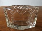 Antiek Kristal '5 kantig' Bewerkt Bakje, Ophalen of Verzenden