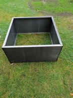 Super mooie grote bloembakken cortenstaal 3mm 100x100x40, Ophalen of Verzenden, Nieuw, Metaal, 100 cm of meer