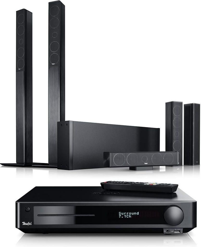 TEUFEL LT 4 IMPAQ "5.1-SET M black edition, Audio, Tv en Foto, Home Cinema-sets, Gebruikt, Blu-ray-speler, 5.1-systeem, 70 watt of meer