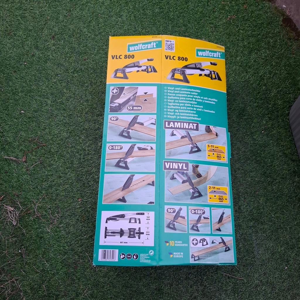 Wolfcraft VLC 800 Laminaat- en PVC-snijder, Ophalen of Verzenden, Nieuw