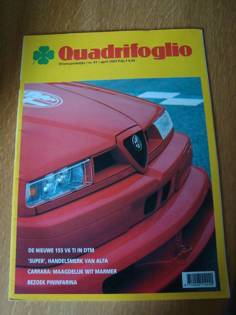 Quadrifoglio nr 41 april 1993, Ophalen of Verzenden, Nieuw, Overige merken