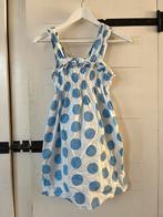 Schattig jurkje wit met blauwe stippen, Ophalen of Verzenden, Zo goed als nieuw, Meisje, Jurk of Rok