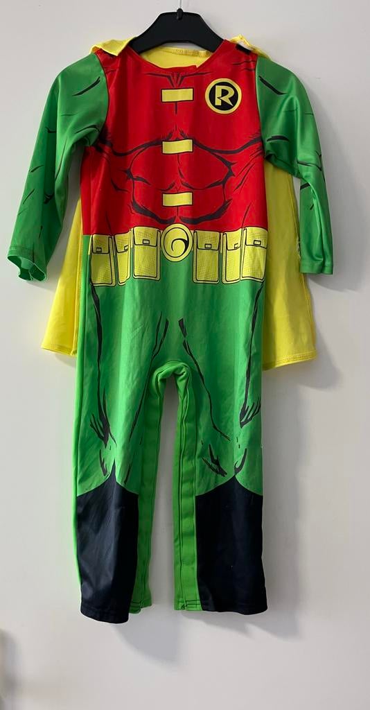 Robin kostuum maat 98, Kinderen en Baby's, Carnavalskleding en Verkleedspullen, Gebruikt, Jongen, 104 of kleiner, Ophalen of Verzenden