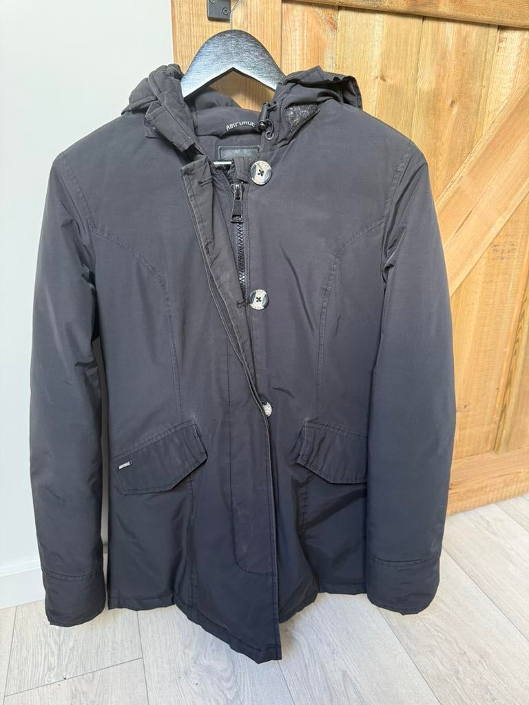 Dames airforce winterjas zwart maat m, Ophalen of Verzenden, Gedragen, Zwart
