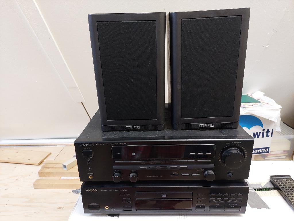 Kenwood stereo met Mission boxen, Gebruikt, Losse componenten, Cd-speler, Ophalen