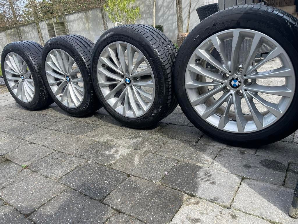 Bmw velgen/ zomer set Michelin 245/45/r18  G30/31, Ophalen, 18 inch, Zomerbanden, Band(en)