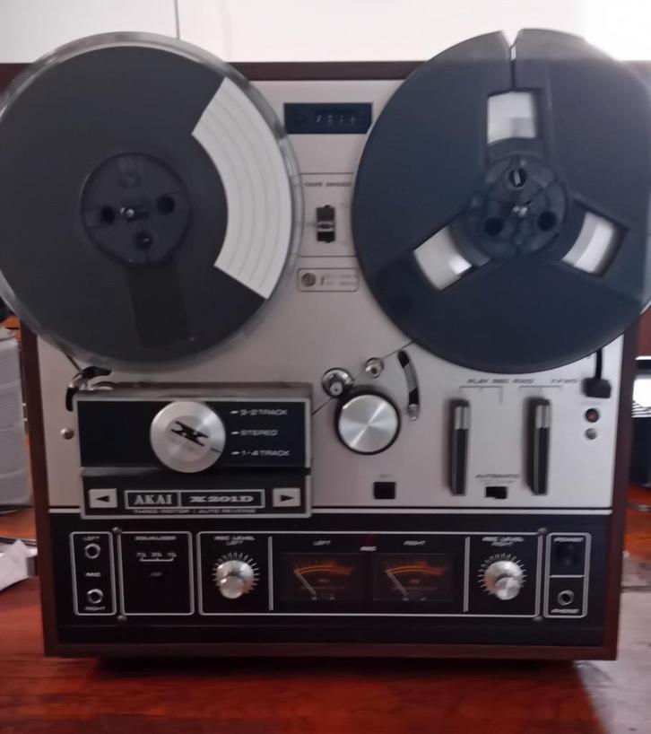 Akai X-201D Bandrecorder - Vintage Audio, Audio, Tv en Foto, Bandrecorders, Bandrecorder, Met banden, Ophalen of Verzenden