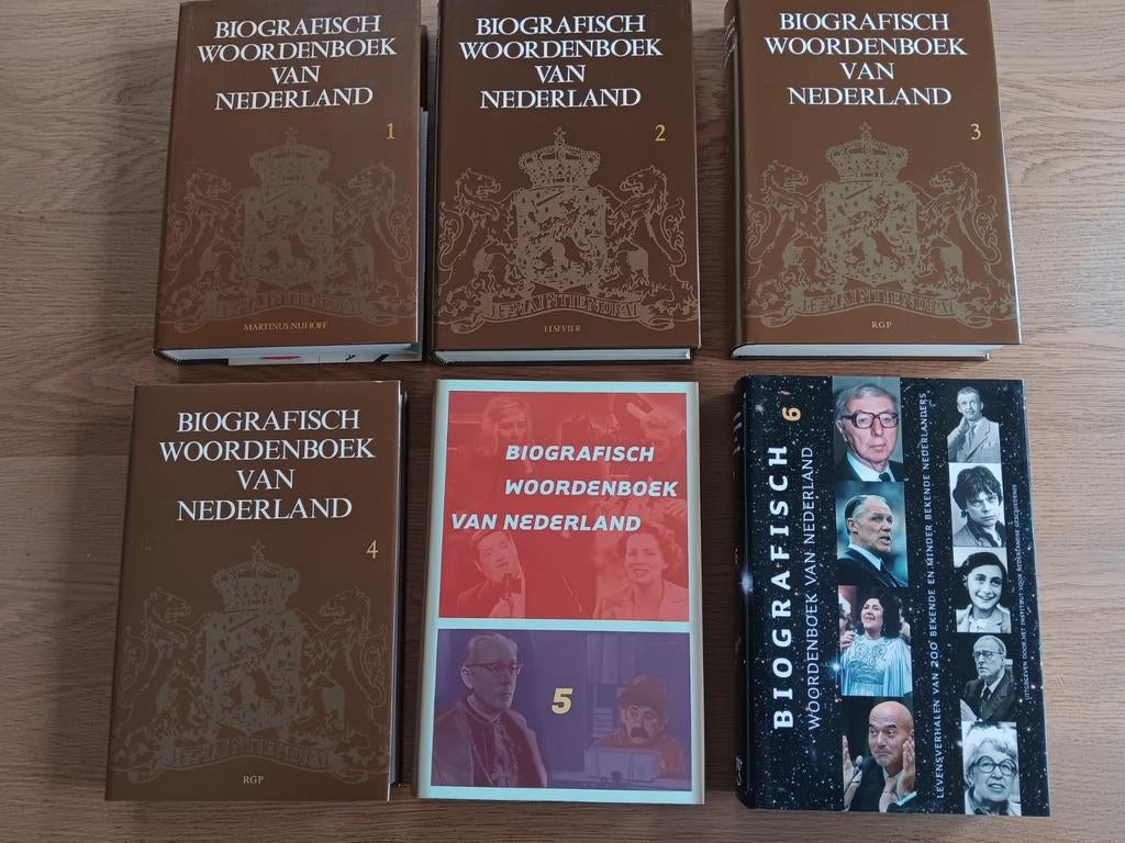 J Charité - Biografisch woordenboek van Nederland 6 dln, Ophalen of Verzenden