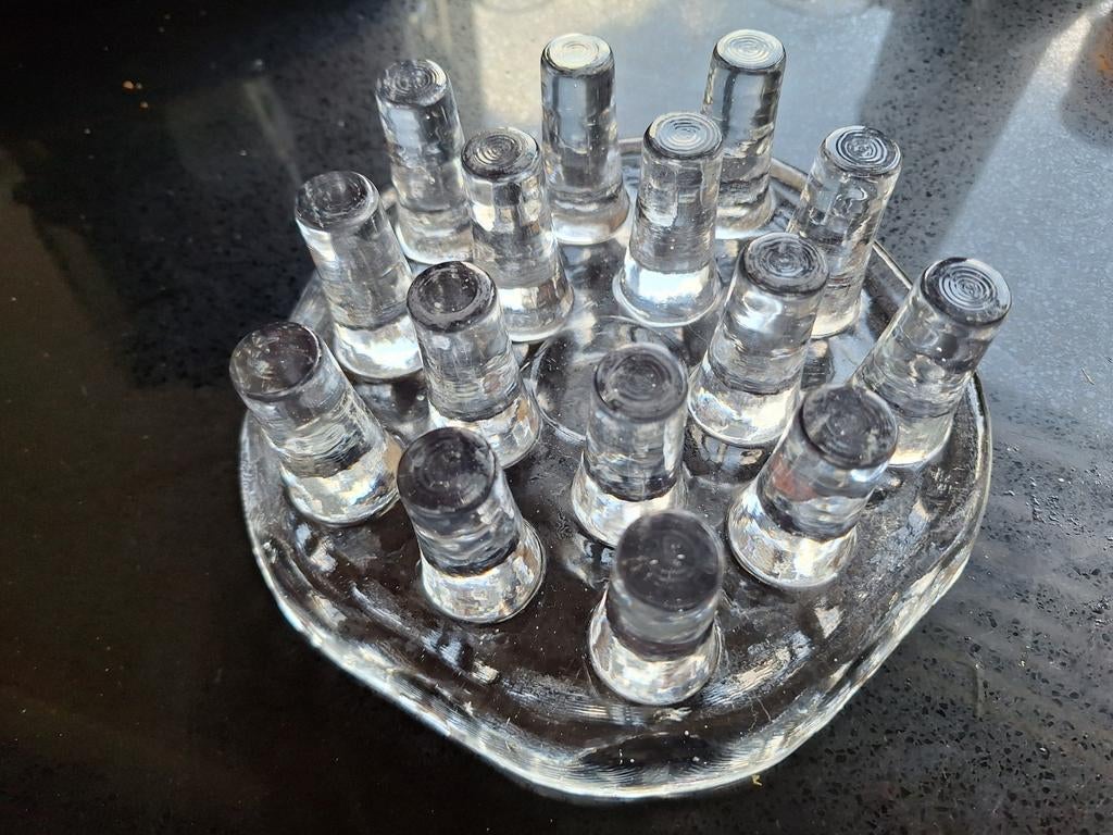 4x Vintage brutalist theelicht rechaud Georgshütte jaren 70, Antiek en Kunst, Ophalen of Verzenden