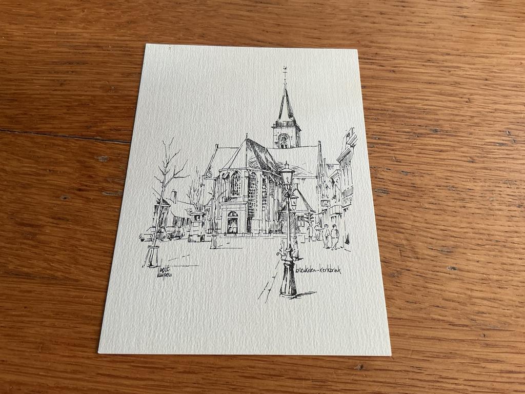 2804 Breukelen kerk illustrator Bert Kuijpers, Ophalen of Verzenden