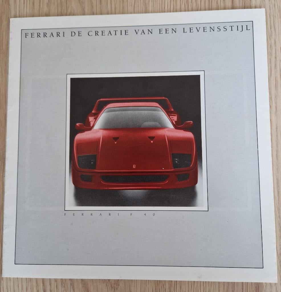 Folders Ferrari modellengamma, Ophalen of Verzenden, Zo goed als nieuw, Ferrari