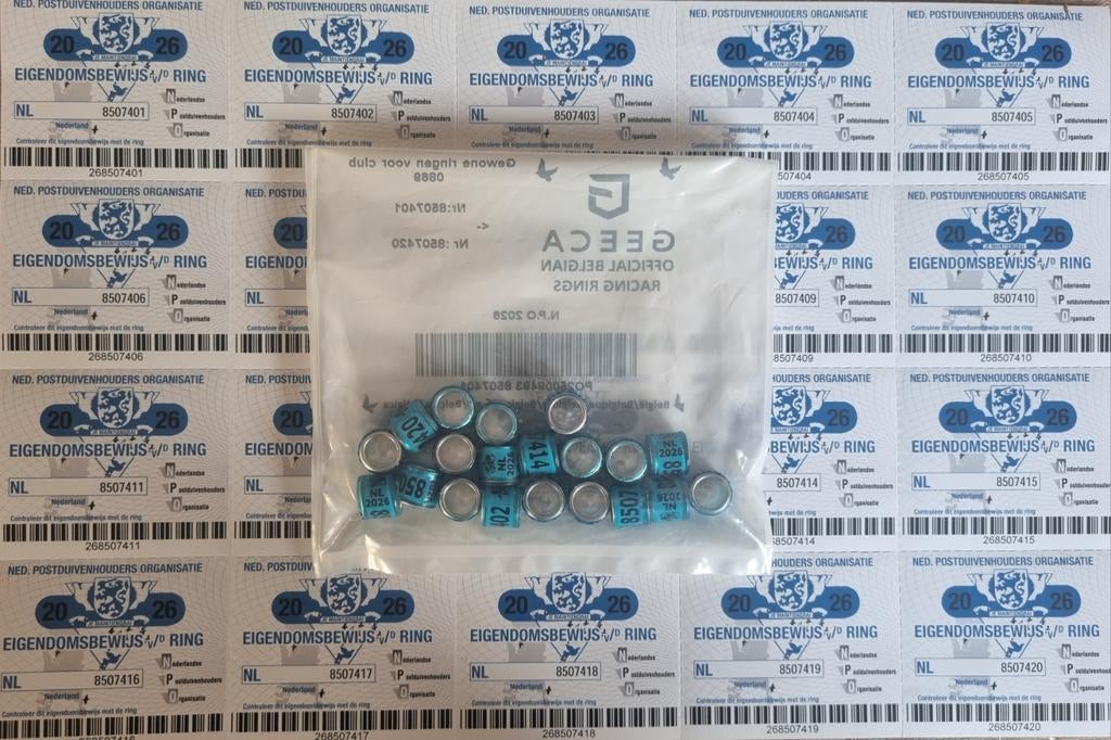 Postduiven NPO ringen 2026., Dieren en Toebehoren