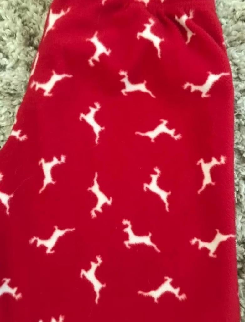 Rode Fleece Broek met Hertjes van Hunkemoller, Hunkemöller, Ophalen of Verzenden, Zo goed als nieuw, Maat 42/44 (L)