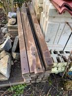 Hardhouten Palen Azobe 7x7 - 15 stuks - 150cm, Ophalen, Gebruikt, Palen, Hardhout