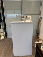 Witte toonbank met opbergruimte - Ideaal voor winkel, Ophalen of Verzenden, Gebruikt