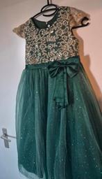 Nieuwe Groene Jurk Maat 150 met Sieraden Set, Kinderen en Baby's, Kinderkleding | Overige, Ophalen, Nieuw, Meisje