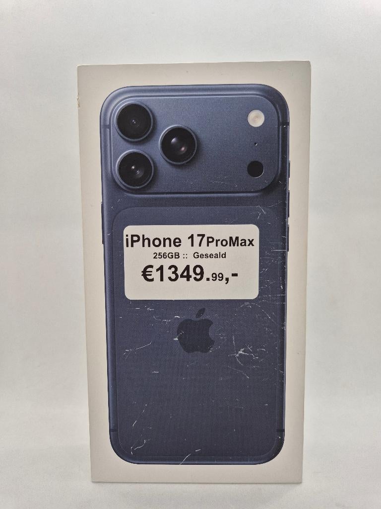 Iphone 17 Promax 256GB Blauw nieuw in dicht doos, Telecommunicatie, Mobiele telefoons | Apple iPhone, 256 GB, Nieuw, Ophalen of Verzenden