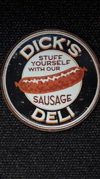 Rond wandbord Dick's Deli ZGAN, Huis en Inrichting, Woonaccessoires | Tekstborden en Spreuken, Ophalen of Verzenden, Zo goed als nieuw