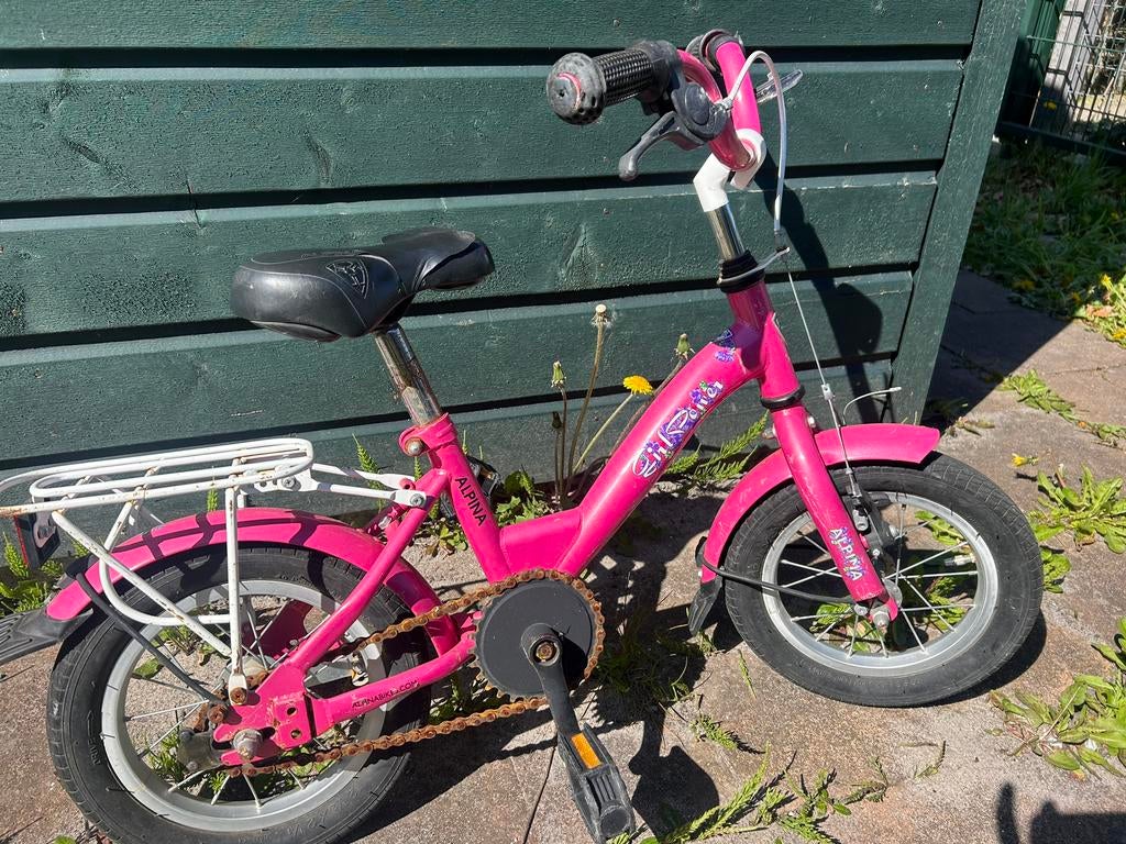 Alpina fiets kleuter roze 12 inch, Ophalen, Gebruikt, Minder dan 16 inch