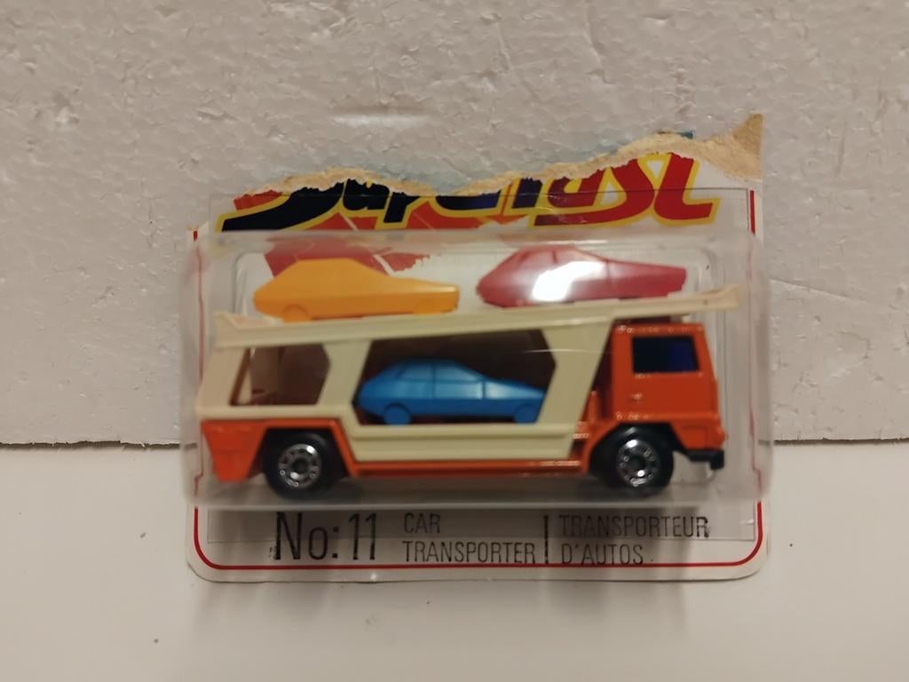 Matchbox #11 Superfast Bedford cartransporter 3INCH, Ophalen of Verzenden, Zo goed als nieuw, Bus of Vrachtwagen