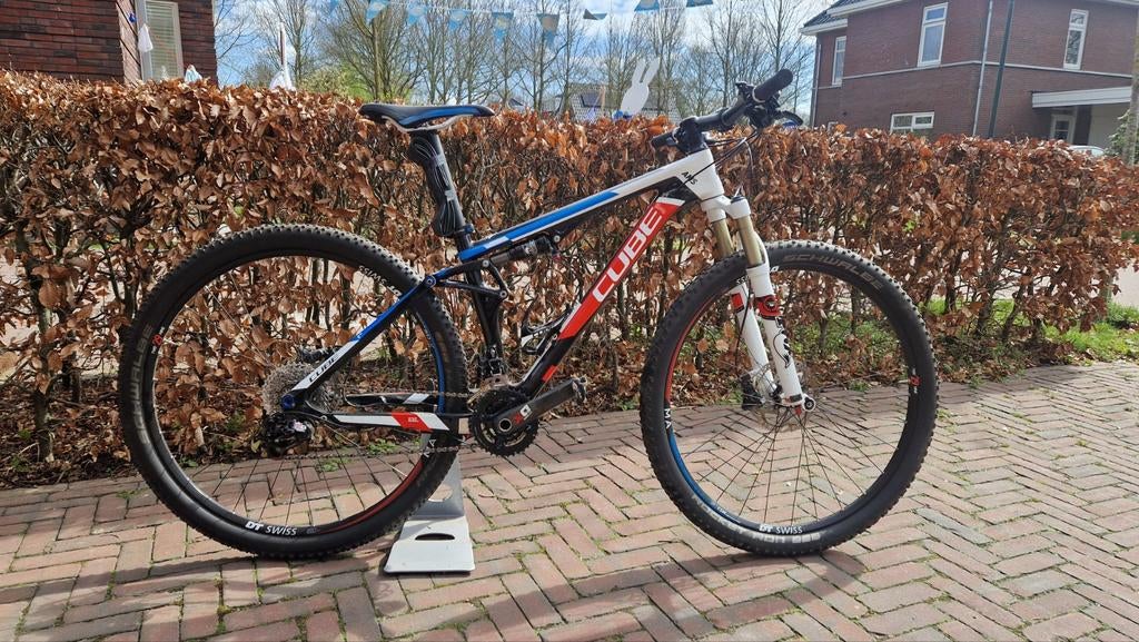 Cube AMS 100 Teamline ATB, 29 inch fully, Gebruikt, Fully, 45 tot 49 cm, Ophalen