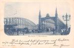 Rotterdam 1899 Maasbrug Volk paard en wagen, Verzenden, Voor 1920, Gelopen, Zuid-Holland
