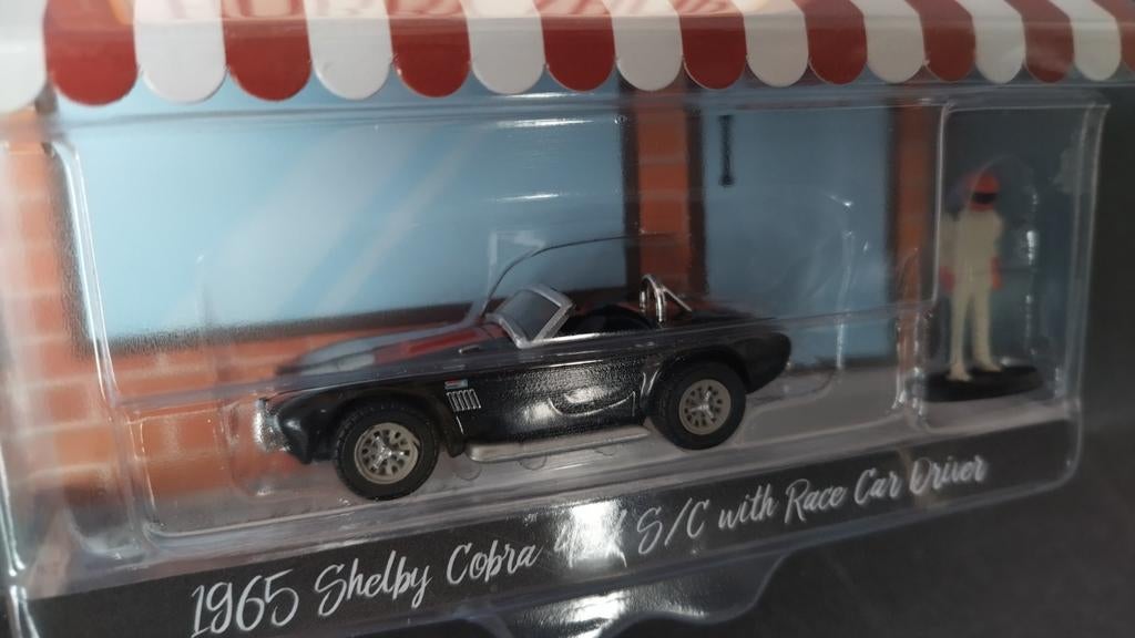 Ac Cobra 427 SC Driver 1:64 Greenlight Hobby Shop Pol, Auto, Verzenden, ., Nieuw