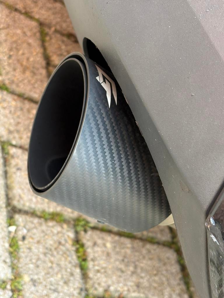 UitlaatTips Carbon look 2x 100 mm Van crookedtuning, Ophalen of Verzenden