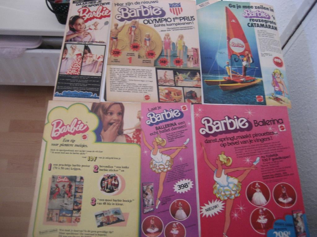 partij oude barbie reclame knipsels, Ophalen of Verzenden, 1960 tot 1980, Buitenland, Knipsel(s)
