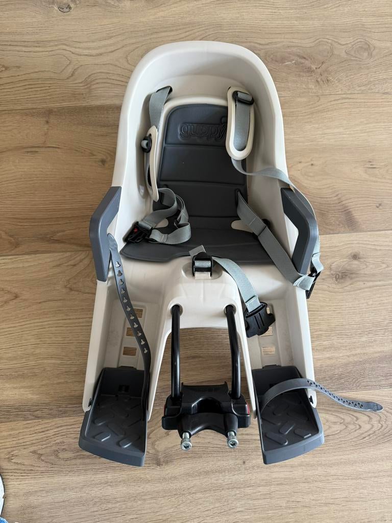 Fietsstoeltje guppy voorop, Fietsen en Brommers, Fietsaccessoires | Fietsstoeltjes, Ophalen, Zo goed als nieuw, 9 t/m 18 kg, Voorzitje