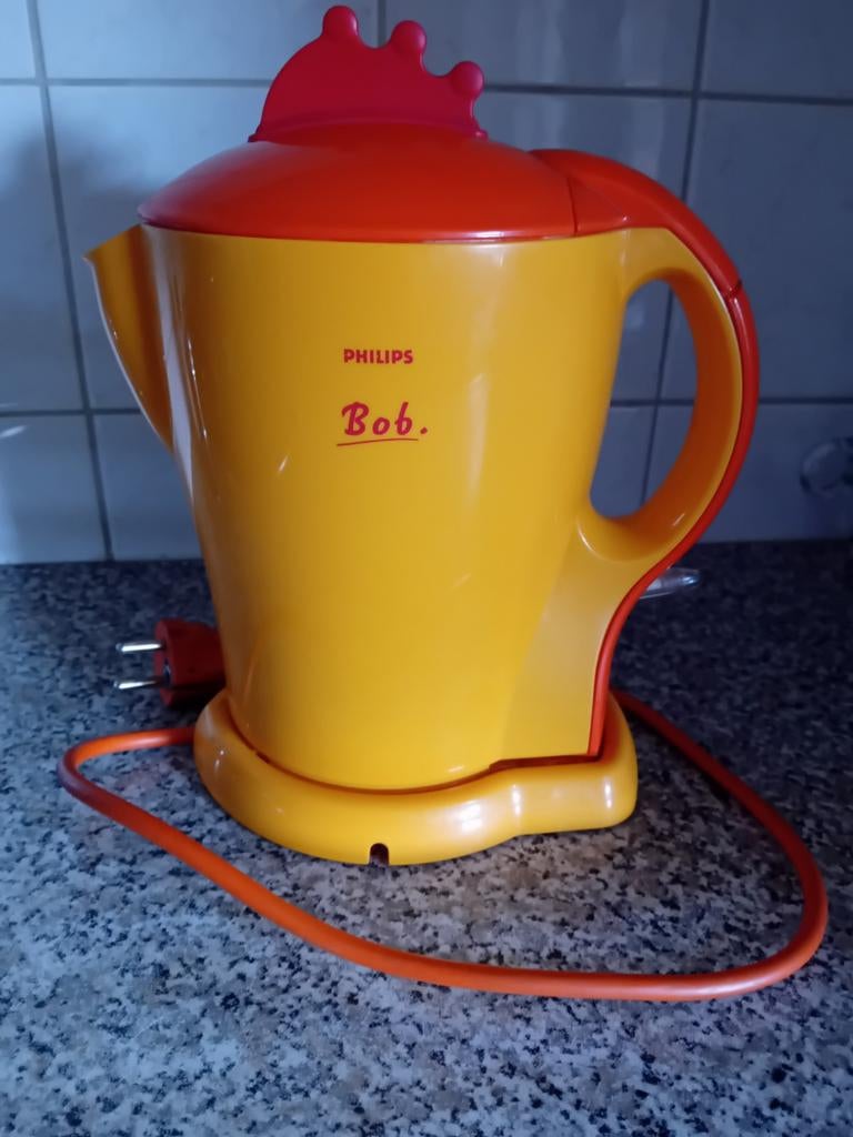 Retro Philips Bob waterkoker, 1 tot 2 liter, Ophalen of Verzenden, Gebruikt