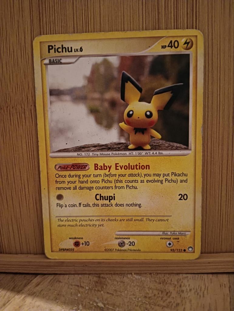 Pokémon kaart Pichu LV.6 / 93/123, Ophalen of Verzenden, Zo goed als nieuw