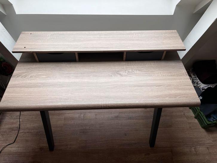 Bureau Leenbakker 120x62x85, Huis en Inrichting, Bureaus, Gebruikt, Computerbureau, Overige merken, Modern, Spaanplaat of MDF