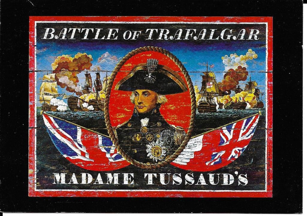 Ansichtkaart	Londen (Engeland)	Madame Tussaud's	Trafalgar, Verzenden, 1980 tot heden, Gelopen, Engeland