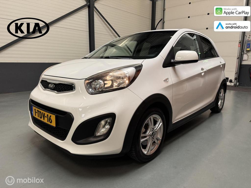 Kia Picanto 1.0 CVVT ISG R-Cross Airco|1e Eig|CarPlay|NAP, Voorwielaandrijving, Euro 5, Stof, Zwart