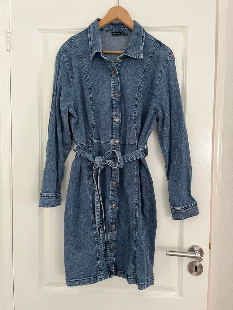 Spijkerjurk maat 44, Kleding | Dames, Jurken, Blauw, Maat 42/44 (L), Ophalen of Verzenden, Zo goed als nieuw